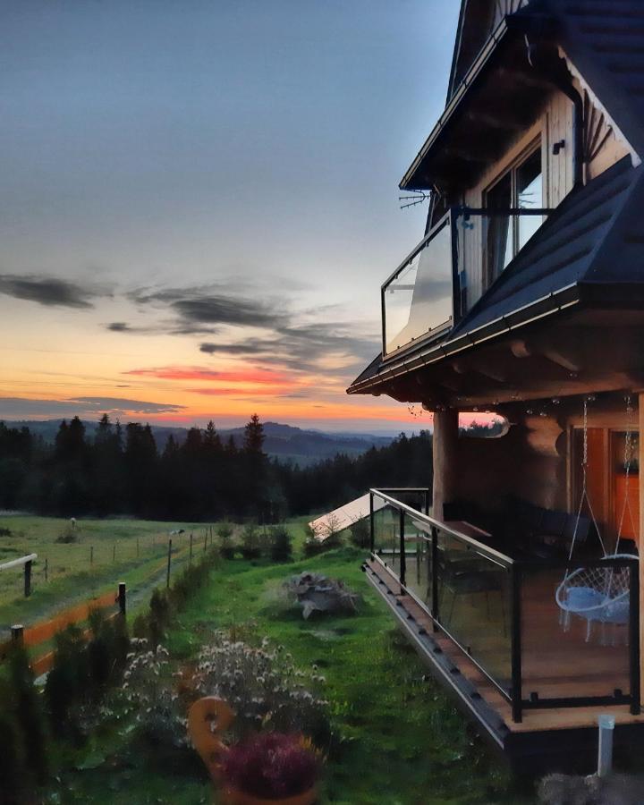 Góralski domek z bali SAŁAS Zab Exterior foto