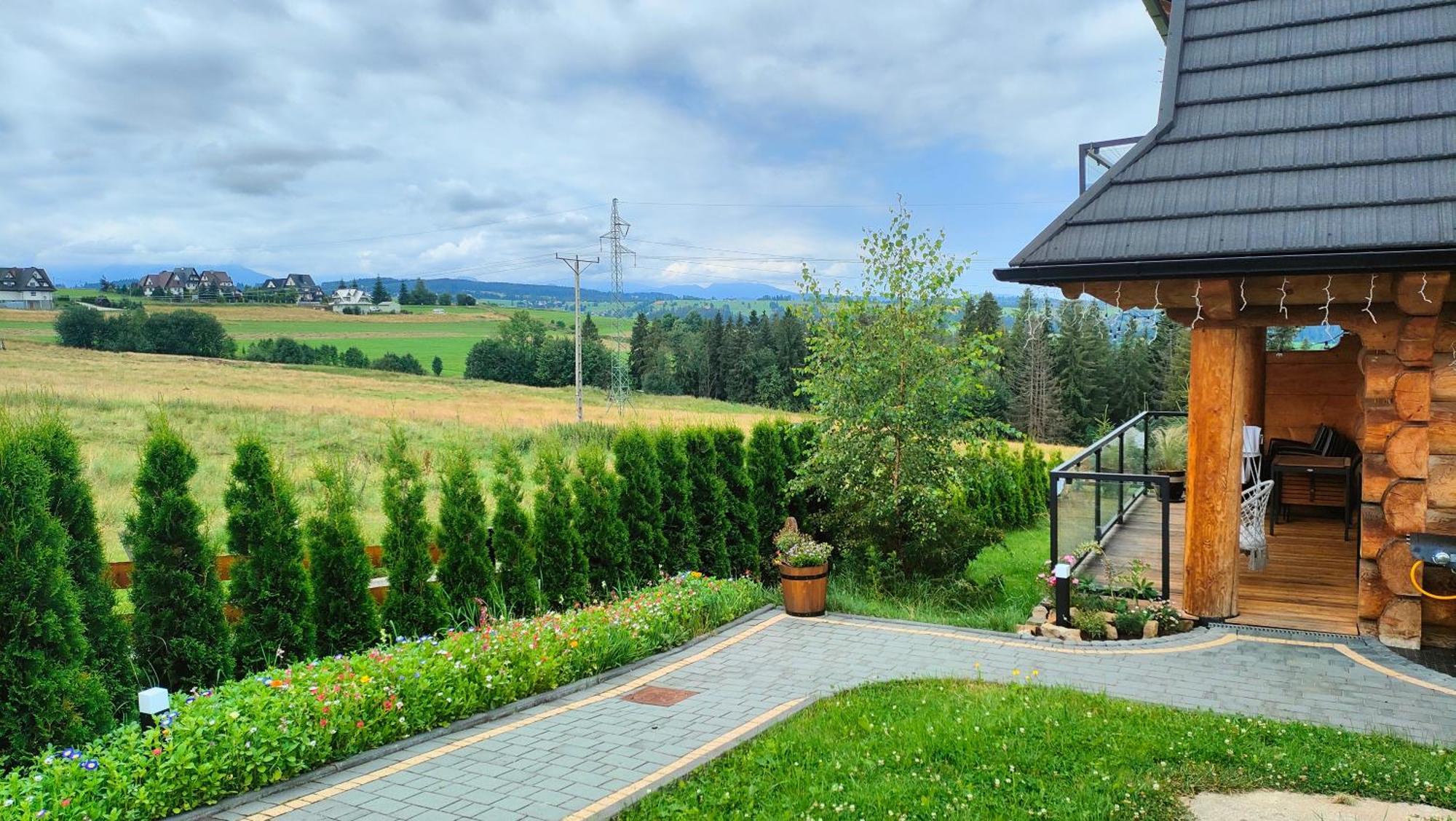 Góralski domek z bali SAŁAS Zab Exterior foto